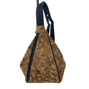 Danny K Beverly Hills Tapestry Backpack Sling Bag Handbag Satchel Brown LKNU